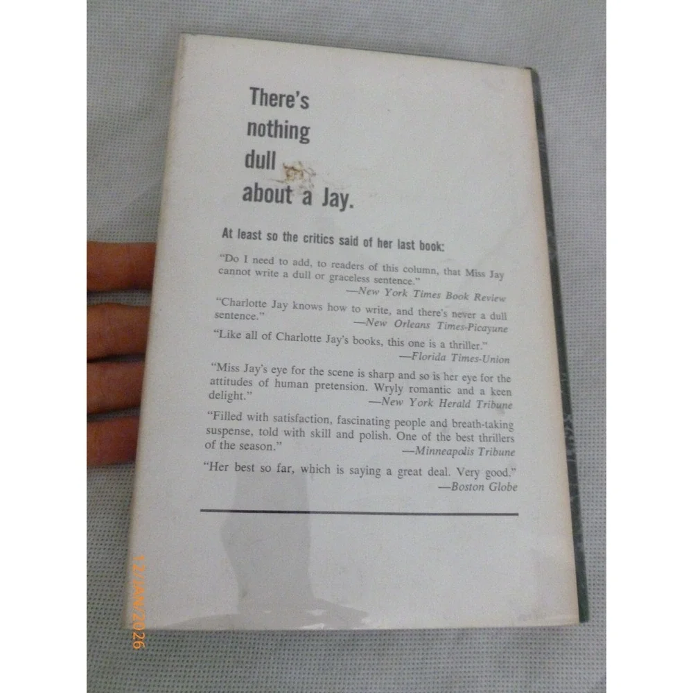 A Hank of Hair Charlotte Jay 1964 Harper Row Hardcover First Edition Mystery